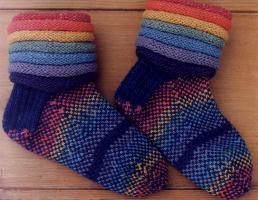 Rainbow Slouch Socks